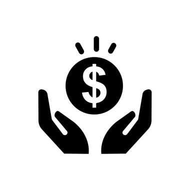 Profit Simgesi Düz Vektörü. Temiz ve minimal grafik tasarımı.