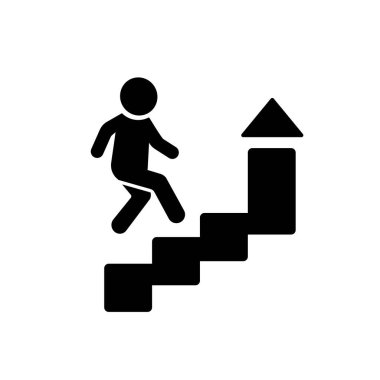 Kariyer Gelişimi Simgesi Düz Vektörü. Temiz ve minimal grafik tasarımı.