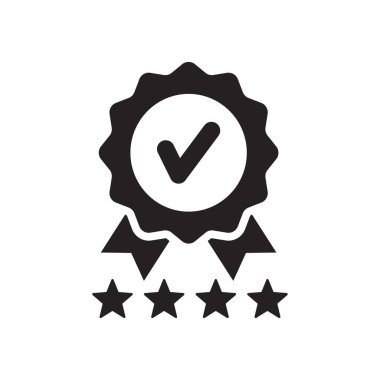 Kalite İnceleme Simgesi Düz Vektörü. Temiz ve minimal grafik tasarımı.