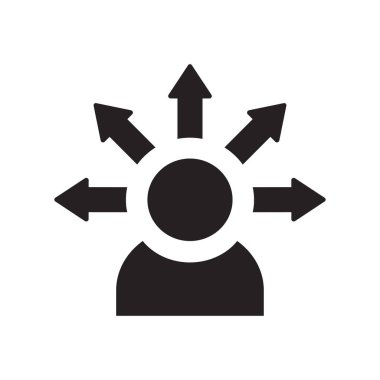 Adaptasyon Simgesi Düz Vektörü. Temiz ve minimal grafik tasarımı.