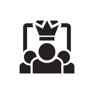 Üye VIP Simge Düz Vektörü. Temiz ve minimal grafik tasarımı.