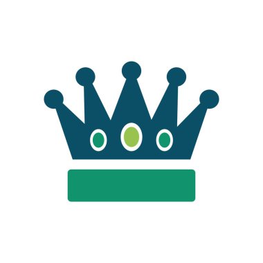 Crown Icon Düz Vektörü. Temiz ve minimal grafik tasarımı.