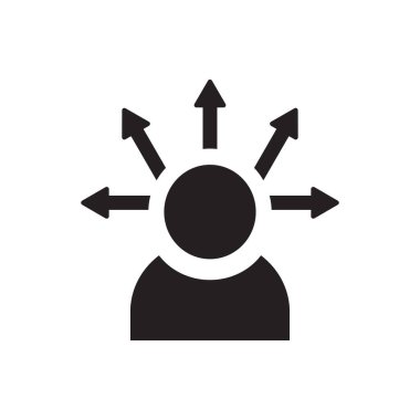 Yetenek Simgesi Düz Vektörü. Temiz ve minimal grafik tasarımı.