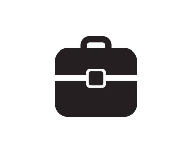 İş Simgesi Düz Vektörü. Temiz ve minimal grafik tasarımı.