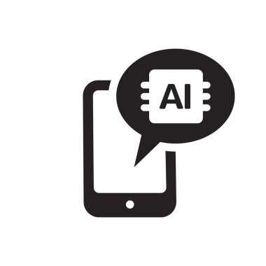 Sanal Simge Düz Vektör Yardımcısı. Temiz ve minimal grafik tasarımı.