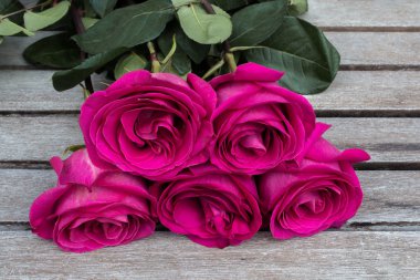 Bir demet pembe gül.