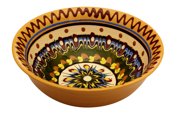 Традиционная цветная керамика. Керамическая плита
.