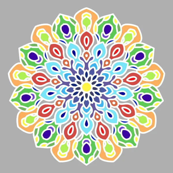 Mandala vecteur ajouré . — Image vectorielle