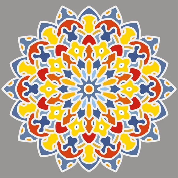 Opengewerkte vector mandala. — Stockvector