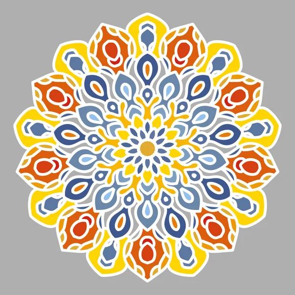 Mandala vector calado . — Vector de stock