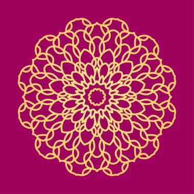 Ajur vektör mandala.