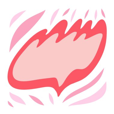 Konsept logo tasarımı veya sosyal medya afişi için el çizimi renkli sınır çerçevesi.