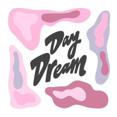 Gündüz Rüyası. Sosyal medya içeriği için el çizimi harf logosu