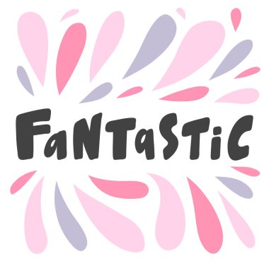 Şahane. Sosyal medya içeriği için el çizimi harf logosu