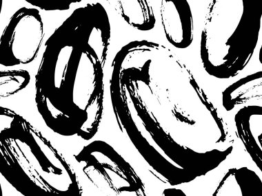 Kumaş tasarımı için tek renkli kusursuz desen. Su sıçramış boya lekesi. Arka plan dokusu eski kumaş. Mürekkep boyası çizgisi vektörü.