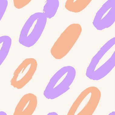 Geometrik fırça darbeleri elementleri ile vektörsüz desen. Memphis geometrik anahatları modern moda. 