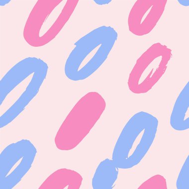 Geometrik fırça darbeleri elementleri ile vektörsüz desen. Memphis geometrik anahatları modern moda. 