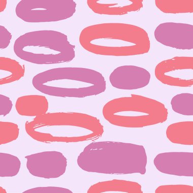 Geometrik fırça darbeleri elementleri ile vektörsüz desen. Memphis geometrik anahatları modern moda. 