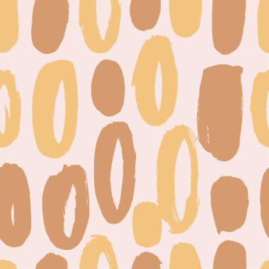 Geometrik fırça darbeleri elementleri ile vektörsüz desen. Memphis geometrik anahatları modern moda. 