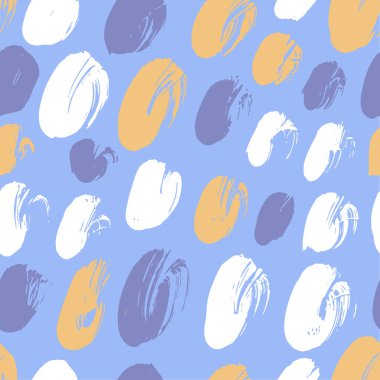 Geometrik fırça darbeleri elementleri ile vektörsüz desen. Memphis geometrik anahatları modern moda. 