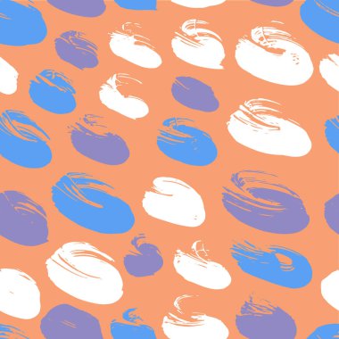 Geometrik fırça darbeleri elementleri ile vektörsüz desen. Memphis geometrik anahatları modern moda. 