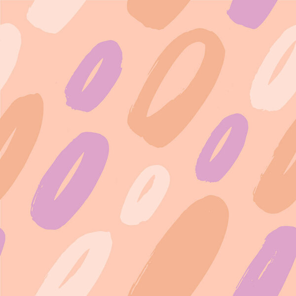 Векторный бесшовный рисунок с элементами геометрических мазков кисти. Мемфис геометрический очертания модный современный стиль. 