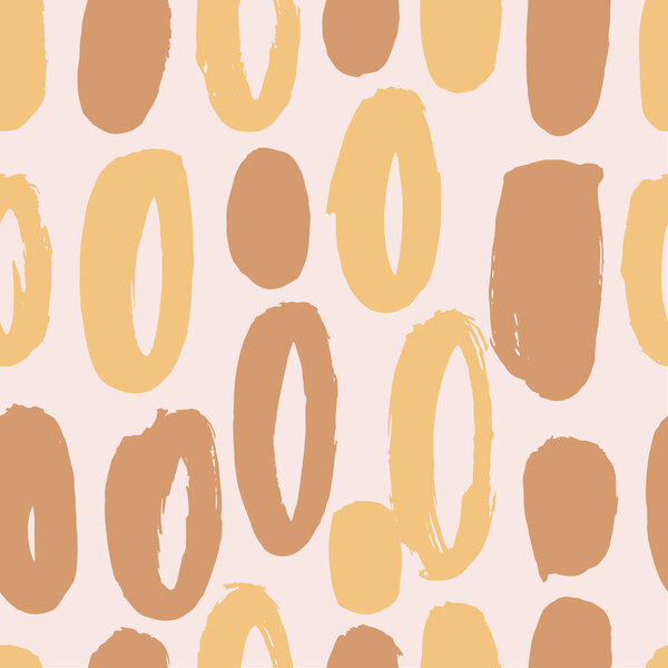 Vector seamless pattern with geometric brush strokes elements. Memphis geometric outline trendy modern style. 