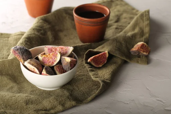 on the table is dried freeze dried figs