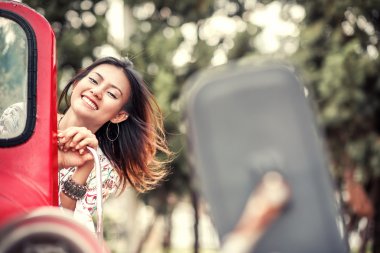 Asyalı kadın mutlu bir ruh hali