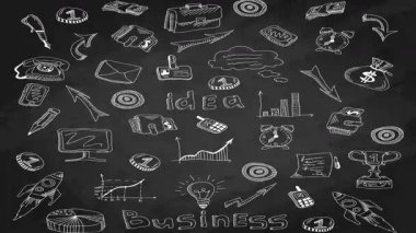 Okul karalamalarının grafik kağıdına dinamik bir animasyonu, canlı bir okula dönüş atmosferini anımsatıyor, eğitim içeriği ve hareket halindeki yaratıcı projeler için ideal..