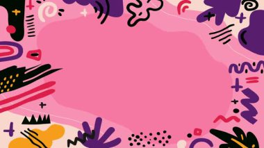 Okul karalamalarının grafik kağıdına dinamik bir animasyonu, canlı bir okula dönüş atmosferini anımsatıyor, eğitim içeriği ve hareket halindeki yaratıcı projeler için ideal..