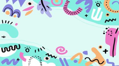 Okul karalamalarının grafik kağıdına dinamik bir animasyonu, canlı bir okula dönüş atmosferini anımsatıyor, eğitim içeriği ve hareket halindeki yaratıcı projeler için ideal..