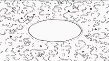 Okul karalamalarının grafik kağıdına dinamik bir animasyonu, canlı bir okula dönüş atmosferini anımsatıyor, eğitim içeriği ve hareket halindeki yaratıcı projeler için ideal..