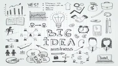 Okul karalamalarının grafik kağıdına dinamik bir animasyonu, canlı bir okula dönüş atmosferini anımsatıyor, eğitim içeriği ve hareket halindeki yaratıcı projeler için ideal..