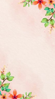 Çiçek desenli suluboya güller ve yapraklar, düğün davetiyeleri için mükemmel, tebrik kartları, ya da altın zarafetle bahar tasarımları.