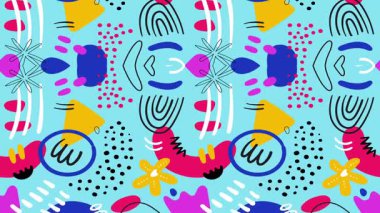 Renkli bir patlama ve soyut bir hareket hissedin! Bu neşeli animasyon deseni her projeye dinamik ve modern bir dokunuş getirir. Geçmişi ya da markası için harika.!
