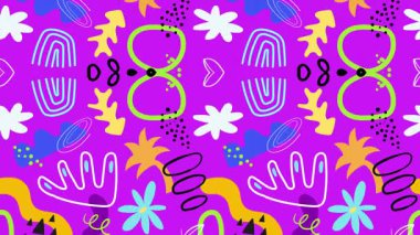 Renkli bir patlama ve soyut bir hareket hissedin! Bu neşeli animasyon deseni her projeye dinamik ve modern bir dokunuş getirir. Geçmişi ya da markası için harika.!