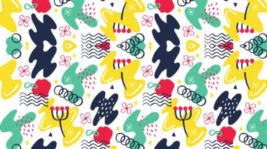 Renkli bir patlama ve soyut bir hareket hissedin! Bu neşeli animasyon deseni her projeye dinamik ve modern bir dokunuş getirir. Geçmişi ya da markası için harika.!