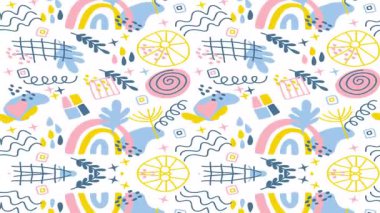 Renkli bir patlama ve soyut bir hareket hissedin! Bu neşeli animasyon deseni her projeye dinamik ve modern bir dokunuş getirir. Geçmişi ya da markası için harika.!