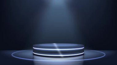 Dinamik ve görsel olarak çekici, canlı neon ışıkları olan, ürün promosyonları, teknoloji gösterileri ve modern perakende reklam kampanyaları için mükemmel bir satış görüntüsü..