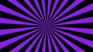 Dinamik mor ve siyah radyal tasarım hipnotik bir etki yaratır. Arkaplan, hareket grafikleri ve canlı bir enerji gerektiren retro-temalı video projeleri için ideal.