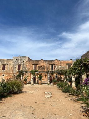 Yunanistan 'ın Girit adasındaki Arkadi Manastırına ait bir bina.