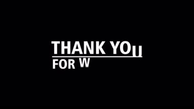 Krom anahtar yeşil arkaplan üzerindeki metin animasyonunu izlediğiniz için teşekkürler, YouTube outros, içerik oluşturucular ve video sonu ekranları için uygundur