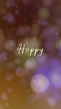 Yumuşak bokeh efektli Şenlikli Şükran Günü Hattatınız kutlu olsun. Mevsimlik selamlar, video açıcılar ve Şükran Günü tanıtım içeriği için harika..