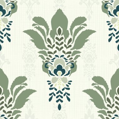 Afrika boho desenli desenli desenli Ikat desenli işlemeli motifler. Etnik faks çiçekli Hint deseni Ikat desenli Etnik desen. Sınır Hindistanı çiçekli Aztek nakış desenleri..