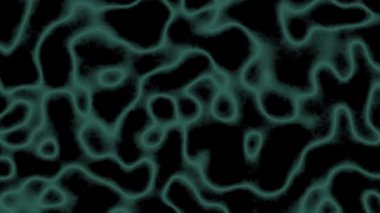 Soyut hareket grafikleri. Koyu arkaplan deniz mavisi sıvısı ve organik doku tasarımı. Yeşil kıvrımlı plazma animasyonu. Organik akış enerji dokusu VFX 'i örtüyor.