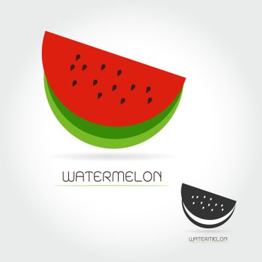 vektör logo karpuz