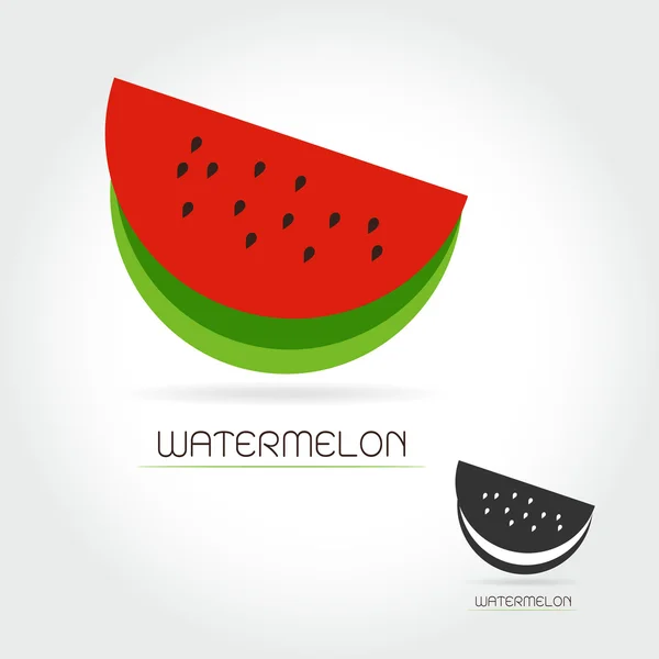 Vektor logotypen vattenmelon — Stock vektor