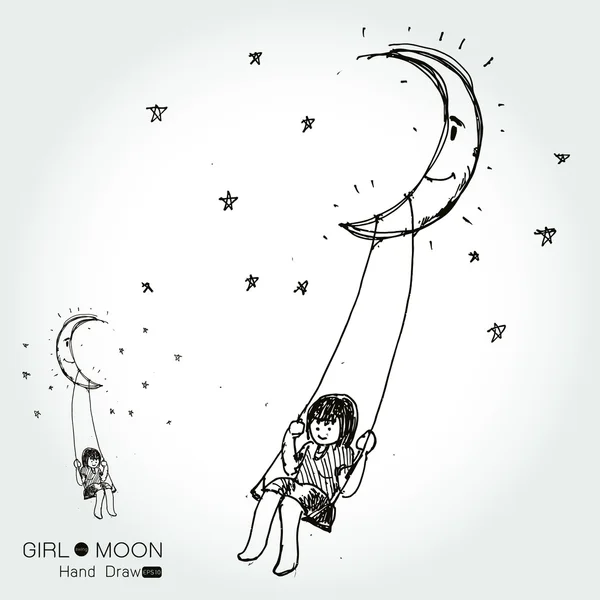 bir ayda sallanan kız