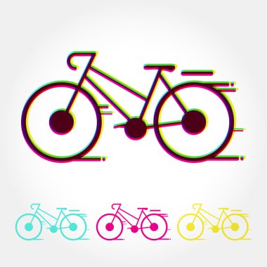 Logo Bisiklet kavramı simgesinin